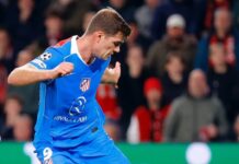 Alexander Sørloth mit Champions-League-Toren und Newcastle auf der Tribüne