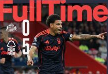 Nach der Überfahrt durch Sunderland liegt sie zwischen West Ham und Tottenham