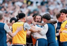 Verrückte Szenen, als Tottenham seinen Platz in der Premier League bewahrte!