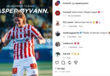 Casper Øyvann kehrt nach Tromsø zurück – bereit für TILs Rückkehr