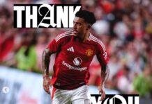 Wechsel auf 85 Millionen Euro. Spiele in 83 Spielen. 12 Tore. Manchester United kann sich endlich von Jadon Sancho verabschieden