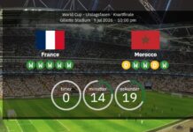 LIVE – Frankreich gegen Marokko: Kommentare, Updates, Tore & Statistiken