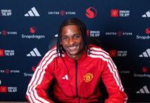 Manchester-United-Fans werden den Neuzugang Tynan Thompson