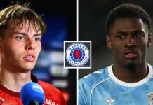 Die Rangers verlieren das Rennen um die besten Tore Jens Hjertø-Dahl und Jahnoah Markelo