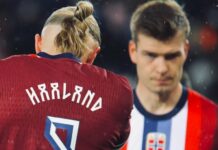 Das Premier-League-Duell aller Zeiten: roter Alexander Sørloth gegen den himmelblauen Erling Haaland