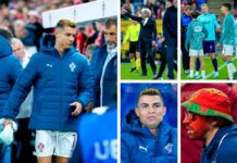 Ein wütender Superstar Cristiano Ronaldo kehrt nach Hause zurück