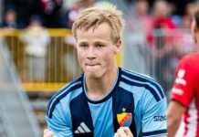 Barcelona auf der Tribüne, um Bo Hegland zu folgen!