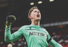 Zu zeigen, dass Manchester United 2023 mit Dean Henderson einen Fehler machte