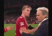 Rasmus Hojlunds Begegnung mit Jorge Jesus nach dem Spiel Portugal gegen Dänemark geht viral